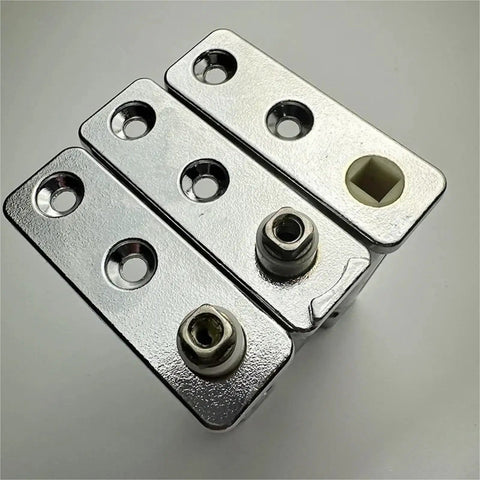 Close-up of Stainless Steel 304 Refrigerator And Freezer Door Hinge With Auto Rebound Cam Rise Design for self-closing system