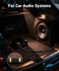 Straight Fire Gold Plated Rca Female To Female Coupler Extender for car audio, connecting speaker and amplifier in vehicle.