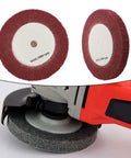 Heavy Duty Non Woven Nylon Flap Polishing Wheel 320 Grit Abrasive Disc for stainless steel and wood with drill.