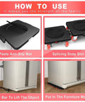 Heavy Furniture Lifter Mover Dolly Set With 360 Degree Rotation Five Wheel Dollies Extendable Crowbar And 400 Kg 800 Lbs Capacity Heavy Duty Moving Tool Kit For Easy Furniture Moves.