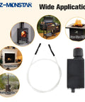 Push Button Ignition Kit With 20 Inch Wire For Gas Fire Pits Grills And Patio Heaters shown with application images