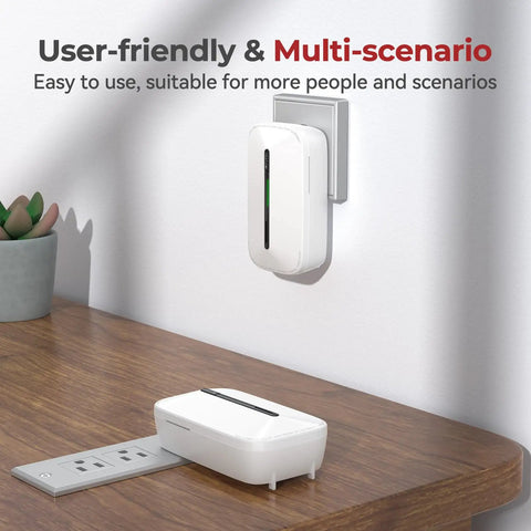Dead Simple Plug In Carbon Monoxide Detector With 10 Year Battery Backup Ironclad Wall Outlet Monitoring Straight Up Heavy Duty Build keeping your whole crew safe, installed in an outlet on a wall.