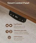 Klicelor 48 x 28 Electric Standing Desk With Memory Presets And Hooks Height Adjustable Smart control panel with LED display