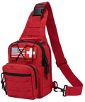 Ultra Slim EMS Medical Sling Bag for Onsite First Aid and Rapid Response, rugged red, ideal for quick access in emergencies