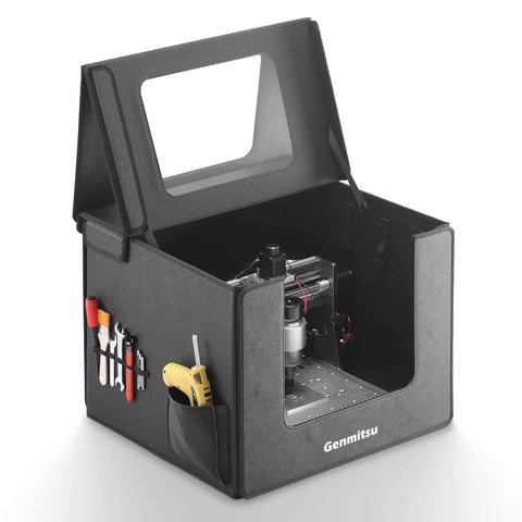 Foldable CNC Enclosure For Small Rigs With Noise Reduction And Dustproof Shield Side Toolbar Universal Fit For 3018-PRO 3020-PRO MAX V2