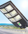 Lit Solar Street Light 300W Outdoor LED With Motion Sensor And Remote Control Waterproof Dusk To Dawn 6500K mounted roadside
