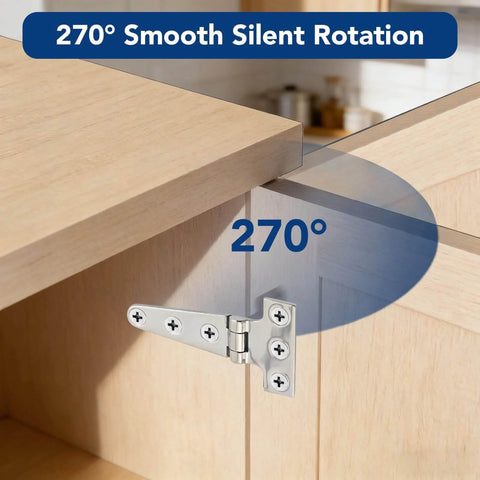 Heavy Duty Stainless Steel T Hinge Marine Grade 316 Hinges For Boat Hatches Toolbox Doors And Gates 4 By 2 Inch 2 Pack