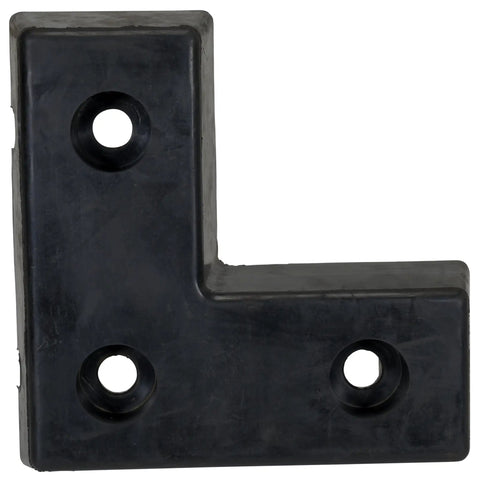 L Shaped Rubber Dock Bumper For Loading Docks Rock Solid Impact Protection Heavy Duty Warehouse Safety Fender With Pre Drilled Mounting Holes view with three holes