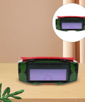 Top Shelf Auto Darkening Welding Goggles With Rugged Impact Resistant Lens For Hardcore Industrial And Garage Work front view on wooden surface.