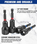 27 Piece Magnetic Nut Driver Kit With Quick Release Extensions, SAE And Metric Cr V Steel Drivers on marble surface