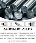 Aluminum alloy pieces and fittings for No Fuss Fluid Transfer Pump For Lower Unit Gear And Transmission with rubber hose.