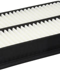 Mazda Air Cleaner Element OEM Replacement Filter PE07133A0A, genuine part, close-up view showing accordion pleats and black frame.