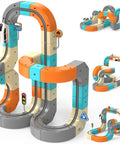 Epic 82 Piece Electric Train Set With 3D Flexible Race Track For Kids Ages 3 4 5 6 7 8 Gravity Defying Rail Building Toys With Rechargeable Trains STEM Learning Gift For Birthday, modular plastic track