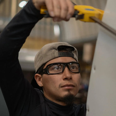 Tough As Nails Safety Glasses With Polarized Smoke Lenses With A Snug Non Slip Fit. These Impact Resistant Shades Deliver Legit Uv Shielding Plus Ansi Z87 Plus Ballistic Specs. Verified Eye Gear For Hustlers Demanding Pro Safety Armor Daily.