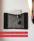 Four Pack Elastic Cargo Nets For Car SUV Truck RV Boat Stretchable Mesh Storage Pouches with map and sunglasses