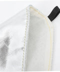 Detail of Heavy Duty Aluminum Foil High Heat Resistant Arm Sleeves with aluminized shell and adjustable strap for mechanics.