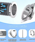 Magnetic Dryer Vent Connector with Quick Connect Hose Coupling and Strong Magnetic Seal for No Fuss Easy Install product details