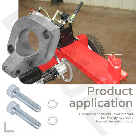 Replacement Handle Mounting Bracket For Energy Hydraulic Log Splitter Valve Lever Compatible With MTD Log Splitters And Bandit Wood Chippers Plus Ariens Huskee Yardmax County Line Speeco And More No Brainer Easy Install Durable Steel