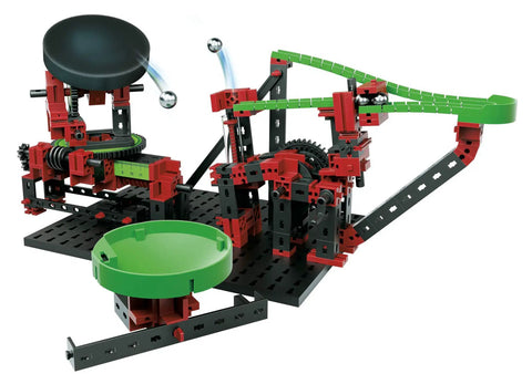 Dynamic XM Construction Set Multi With 280 Parts For Marble Run Builds with adjustable launch pad and rotary funnel
