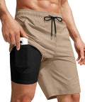 9 Inch Mens Quick Dry Swim Trunks With Liner For Full Coverage Water Shorts Perfect For Beach Ready Poolside Hikes Or Travel Durable And Comfortable Bathing Suit For Summer Vacations And Active Lifestyles, showing side pocket detail.