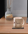 18 Pack Sublimation Coasters Blanks 4x4 Inches Square Cup Mats Rubber Base Non Slip For Sublimation Transfer Heat Press Printing DIY