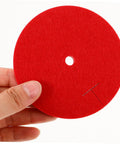 Youth Fencing Hands Guard Protective Pad For Foil Training in red felt, lightweight and ergonomic design for kids.