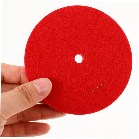 Youth Fencing Hands Guard Protective Pad For Foil Training in red felt, lightweight and ergonomic design for kids.