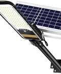 JUDYSSY 80W Led Solar Street Lights Outdoor with solar panel, waterproof design for garden or garage, remote control.
