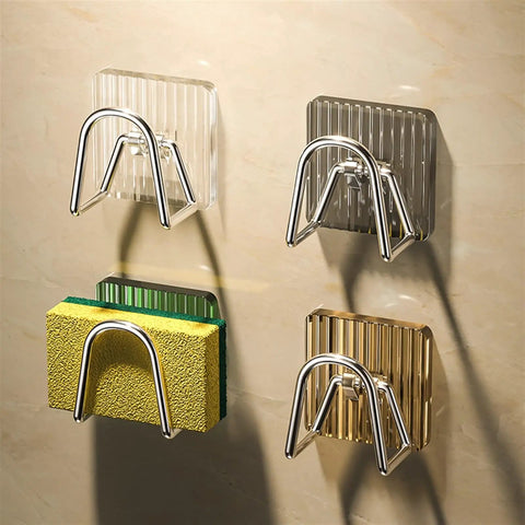 White Self Adhesive Wall Hooks That Stick Like Crazy No Drill Heavy Duty Towel Holder And Coat Hanger With Ultra Strong Waterproof Glue Easy Install for sponges and towels