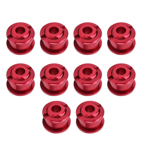 10 Piece BMX Chainring Bolts Set CNC Aluminum Alloy Bolts And Nuts For Single Speed Crankset Replacement Parts Red Finish
