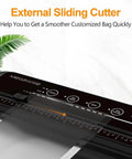 Heavy Duty Home Vacuum Sealer With 80kPa Suction Power Bags And Cutter Included featuring external sliding cutter