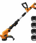 12 Inch Cordless Weed Eater No Battery Included Compatible With 20V Max Battery Automatic Line Feed 4 Spool Trimmer