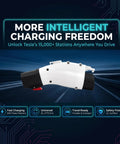 Nacs To J1772 Ev Charging Adapter 60 Amp 240 Volt Level 2 Converter for Tesla, showcasing a compact charging connector.