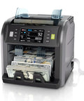 Pro Money Counter Machine With Built In Receipt Printer For Mixed Denomination And Multi Currency, 2 Pocket Sorter