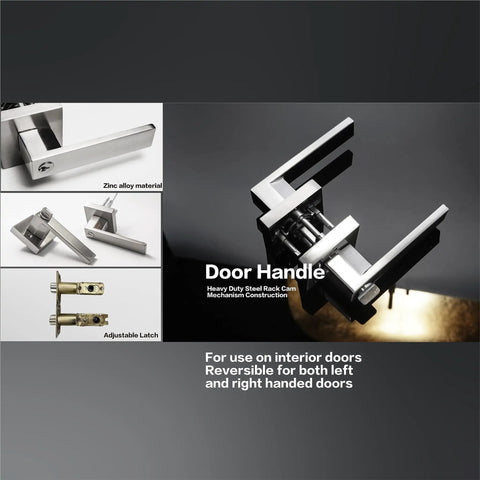 Exterior Door Lock Set With Deadbolt And Entry Lever In Satin Nickel Finish Built To Last Heavy Duty Single Cylinder Lockset