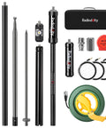 Portable 10 Band HF Antenna For Ham Radio On The Go Vertical Multiband 80m To 6m Antenna Kit with accessories