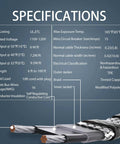Specifications of Industrial-Grade Self Regulating Heating Cable, 100 Feet, 120V, Wet Or Dry Use, Heavy-Duty Workhorse Build