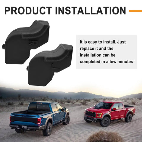Rock Solid Tailgate Rubber Bumper Cushions Kit With Heavy Duty Metal Bolts For Left And Right Side Exactly Fits 2015 To 2022 Ford F-150 With 5.5 Foot Bed