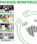 M3 Hex Socket Head Cap Screws Assortment Kit 480 Pcs Metric Machine Thread Fasteners Nuts Washers Wrench Key 304 Stainless Steel Real Deal Gear For Pros And Geeks Seeking Quality Tools To Finish Builds Smooth Like A Boss Each Time. M3 stainless screws, nuts and washers