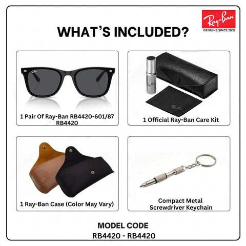 Unisex Square Non Polarized Sunglasses With Gray Lenses slick modern frame, includes eyewear kit and padded case shown with accessories