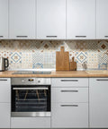 Oil Rubbed Bronze Curved Cabinet Handles Arch Drawer Pulls For Kitchen 3 Inch Hole Center 30 Pack on white cabinets