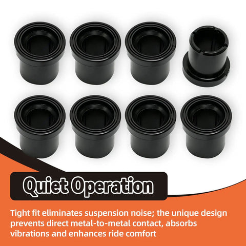 Tough As Nails Upper And Lower A Arm Suspension Flanged Sleeve Bushings Isolators Set for John Deere Gator shown from above.
