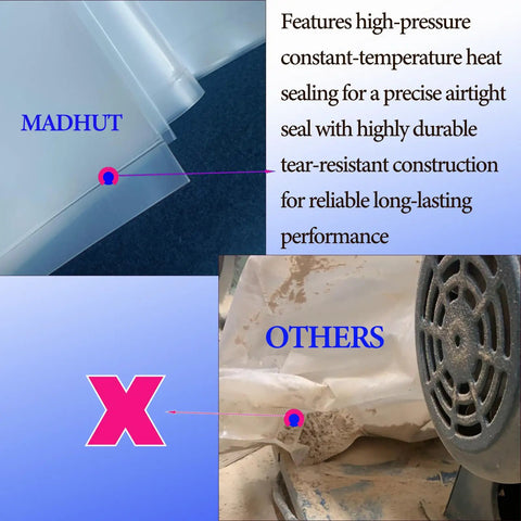 Comparison of Six Pack Dust Collector Bags 20 Inch Diameter 70 Gallon 6 Mil Heavy Duty Clear Replacement For Woodworking Dust Systems and others