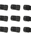 9-Piece Garden Hose Repair Kit For One Half Inch Hoses With Three Quarter Inch Male And Female End Connectors arranged in grid