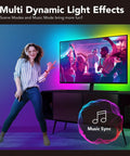 Immersive TV LED Backlights With WiFi Control And HDMI 2.0 Sync Box 4K Ambient Lighting For 30 To 65 Inch Screens app controlled