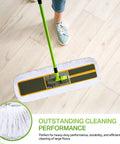 Three Pack 36 Inch Cotton Dust Mop Heads Commercial Refill Hella Thick Cotton Loop No Sweat Swapping Killer Absorbency For Warehouse And Hallway Floors Always being used on light wood floor.
