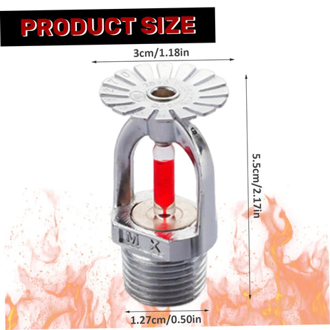 Badass Heavy Duty Pendent Fire Sprinkler Head Quick Response 68 Degree Celsius Activation 1/2 Inch Pipe Thread with dimensions
