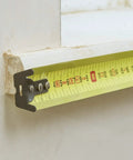 Tape Measure With Blade Armor Built Tough 8 M Metric, Shock Resistant, Mylar Coating, measuring window frame.