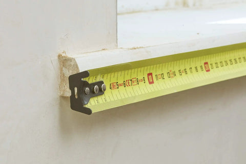 Tape Measure With Blade Armor Built Tough 8 M Metric, Shock Resistant, Mylar Coating, measuring window frame.