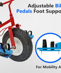 Pedal Stabilizers For Tricycle For Kids With Special Needs Kid Friendly No Slip Pedal Supports mounted on tricycle